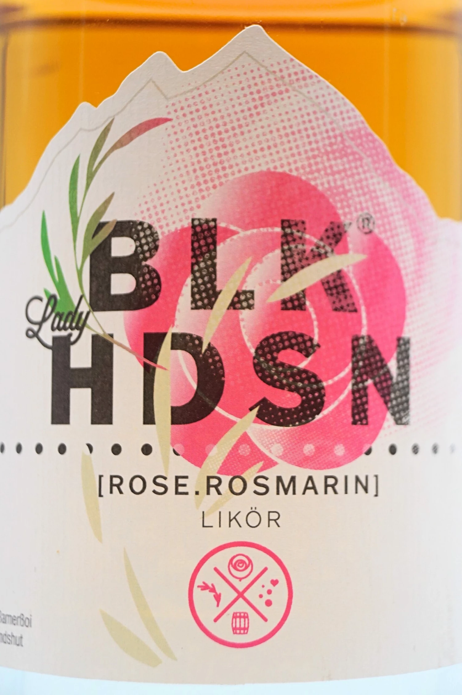 Rose Rosmarin Rumlikör 3 Rose Rosmarin Rumlikör – Bild 3