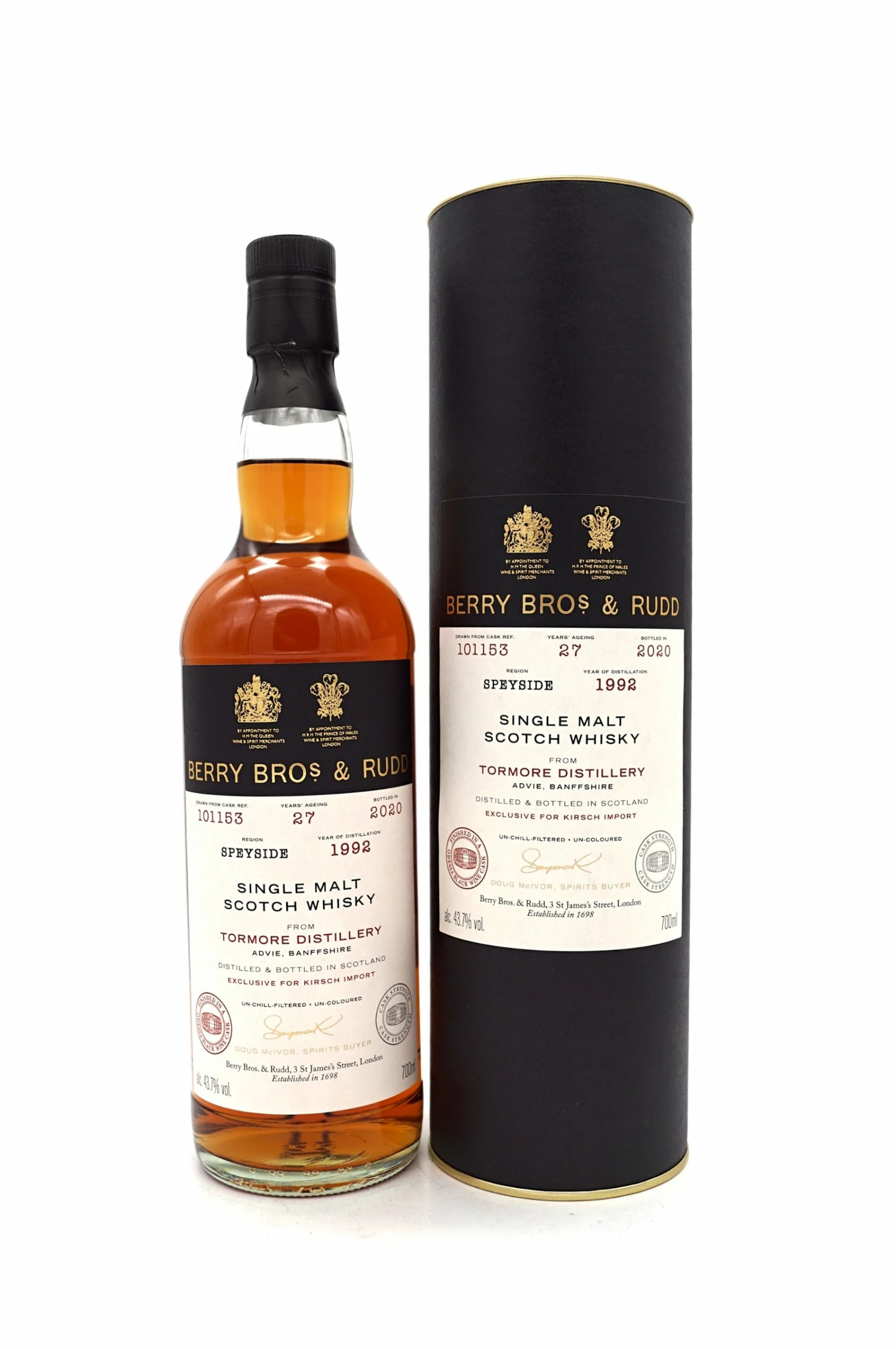 27 Jahre Tormore Distillery 1992/2020 Wine Cask Finish #101153 Speyside Single Malt Scotch Whisky 1 27 Jahre Tormore Distillery 1992/2020 Wine Cask Finish #101153 Speyside Single Malt Scotch Whisky