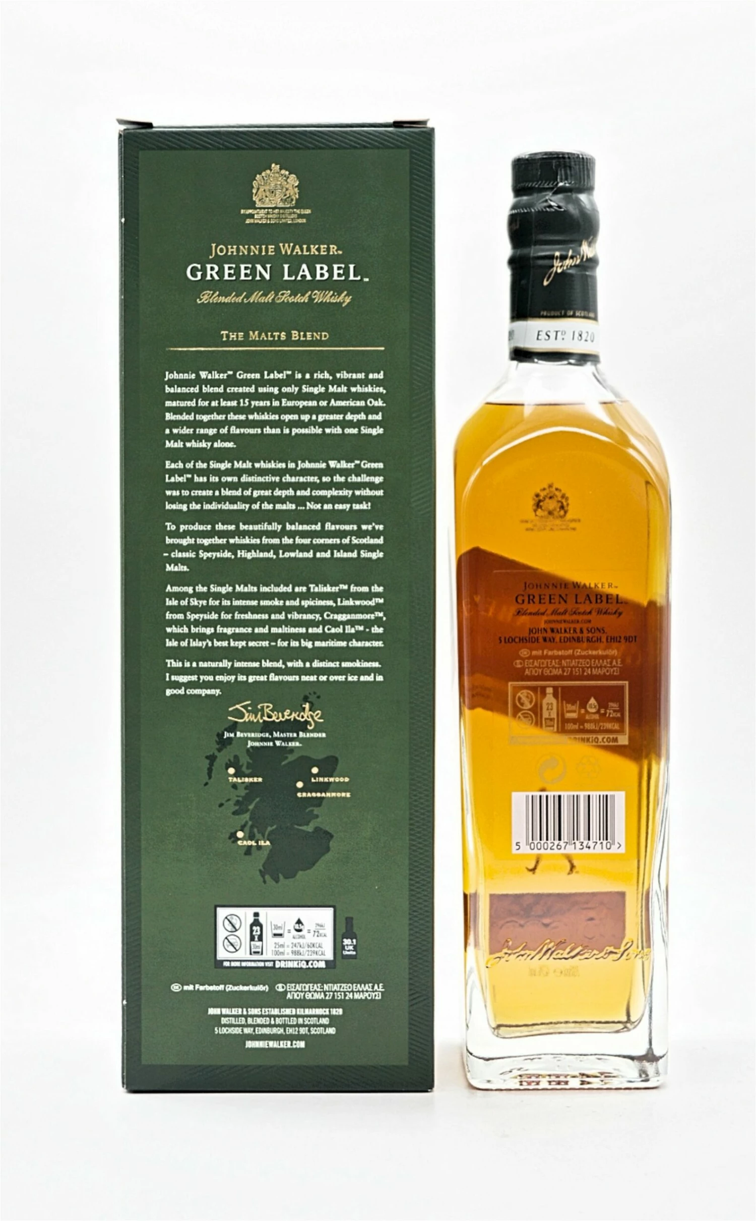 15 Jahre Green Label Blended Malt Scotch Whisky 2 15 Jahre Green Label Blended Malt Scotch Whisky – Bild 2