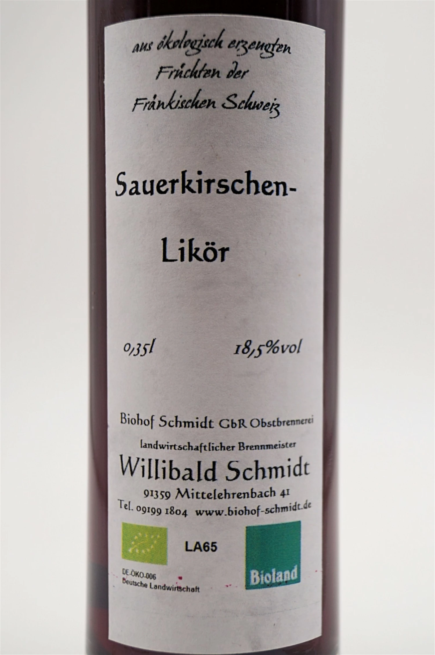 Bio Sauerkirschen-Likör 2 Bio Sauerkirschen-Likör – Bild 2
