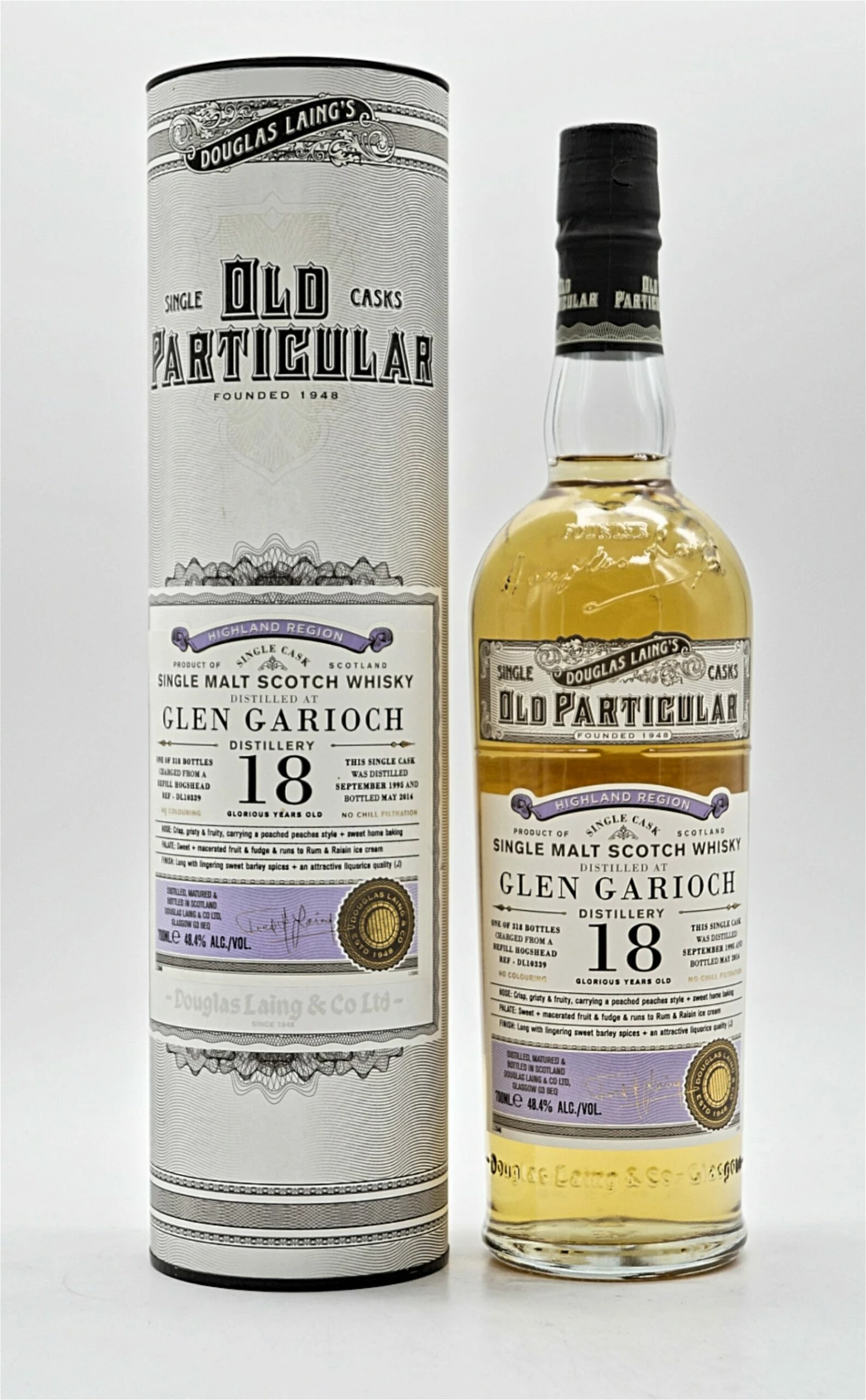 Glen Garioch Distillery 18 Jahre 1995/2014 48,4% 318 Fl. Single Cask Single Malt Scotch Whisky 1 Glen Garioch Distillery 18 Jahre 1995/2014 48,4% 318 Fl. Single Cask Single Malt Scotch Whisky