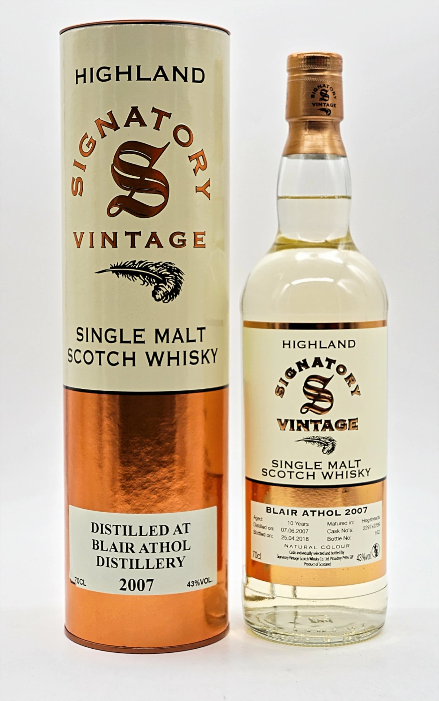 Blair Athol Distillery 2007/2018 Highland Single Malt Scotch Whisky 1 Blair Athol Distillery 2007/2018 Highland Single Malt Scotch Whisky