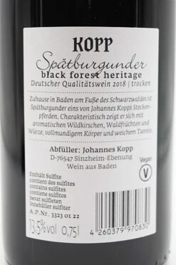 Spätburgunder Black Forest Heritage 2018 6 X Fl. Sparset -SBS || Waterford || SAINT JAMES Verkaufsgeschäft dsc01363