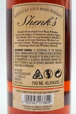 L.R. Shenks Homestead Sour Mash Whiskey -SBS || Waterford || SAINT JAMES Verkaufsgeschäft dsc02283