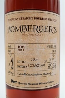 L.R. Bombergers Declaration Kentucky Straight Bourbon Whiskey -SBS || Waterford || SAINT JAMES Verkaufsgeschäft dsc02285