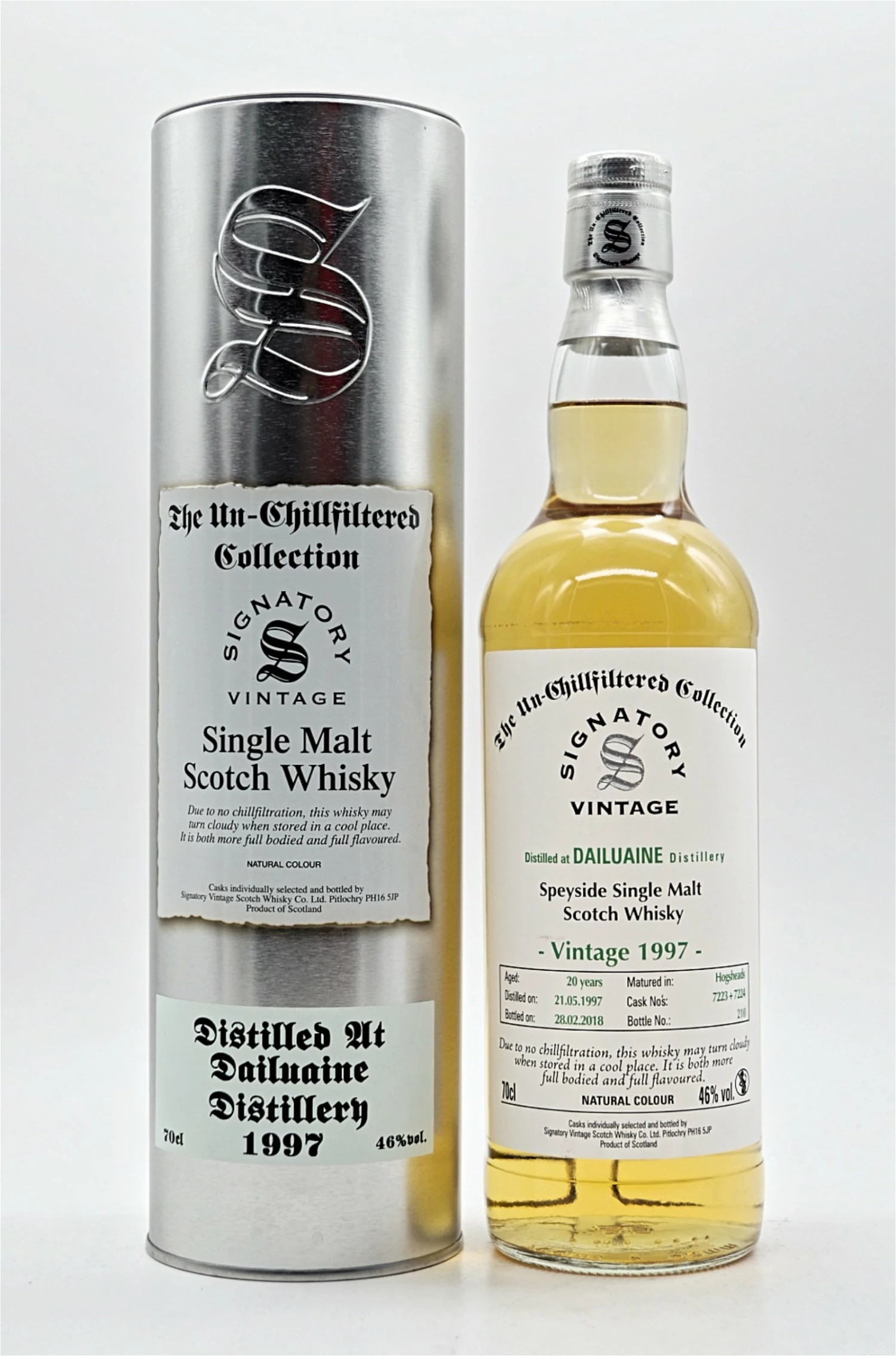 Dailuaine 20 Jahre 1997/2018 Cask 7223+7224 Single Malt Scotch Whisky 1 Dailuaine 20 Jahre 1997/2018 Cask 7223+7224 Single Malt Scotch Whisky