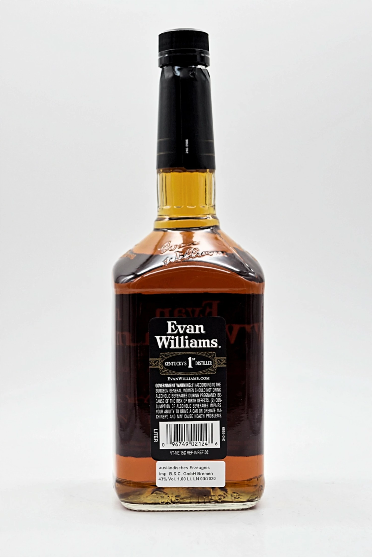 Black Kentucky Straight Bourbon Whiskey 1L 2 Black Kentucky Straight Bourbon Whiskey 1L – Bild 2