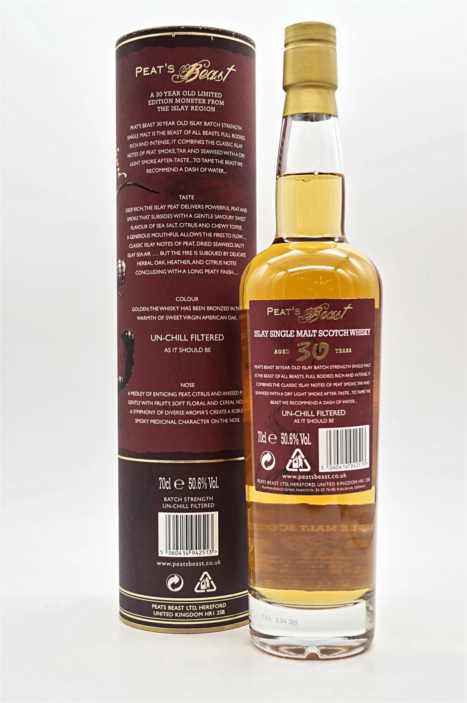 30 Jahre Batch Strength Limited Edition Islay Single Malt Scotch Whisky 2 30 Jahre Batch Strength Limited Edition Islay Single Malt Scotch Whisky – Bild 2