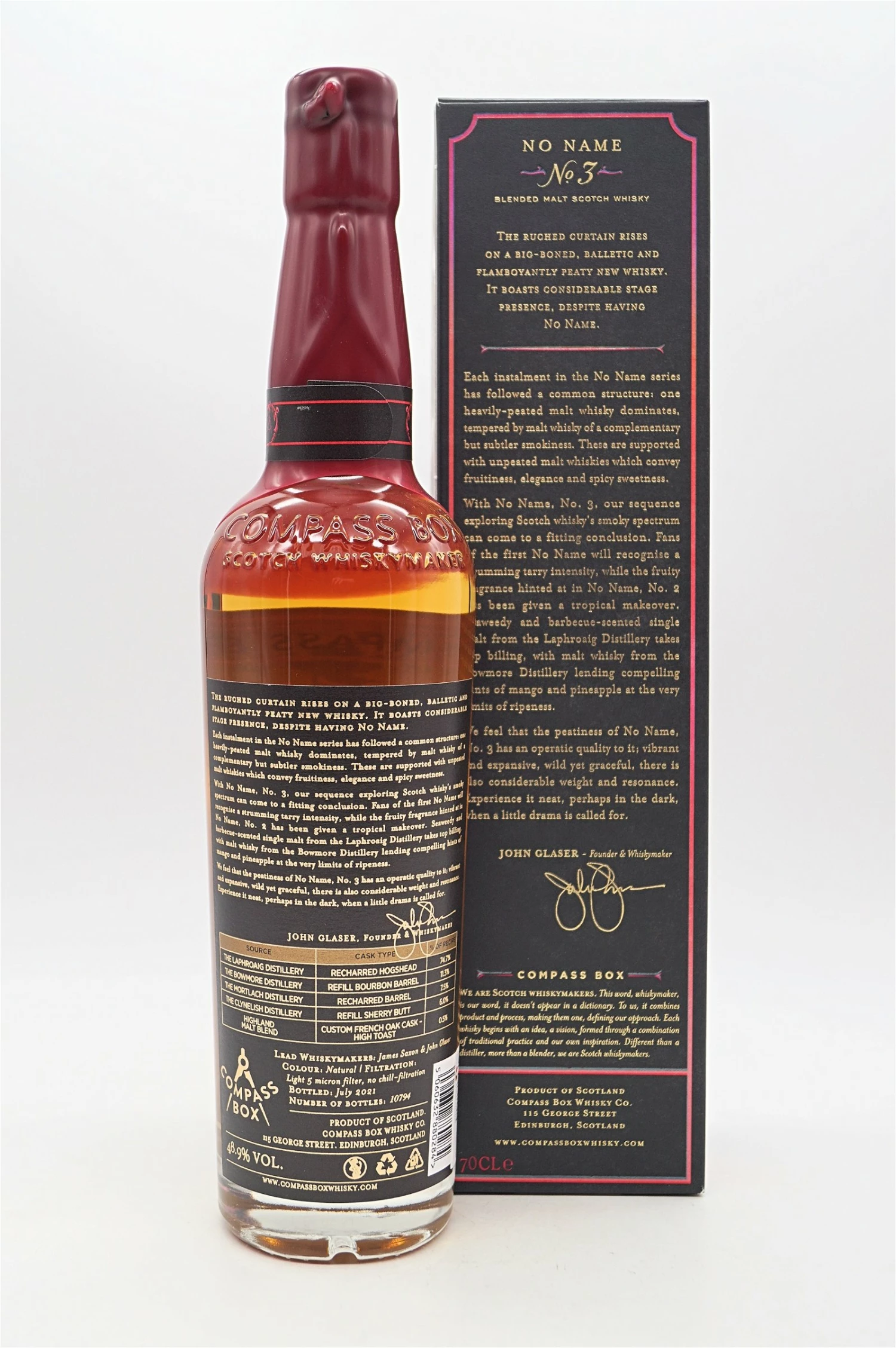 No Name No. 3 Blended Malt Scotch Whisky 2 No Name No. 3 Blended Malt Scotch Whisky – Bild 2