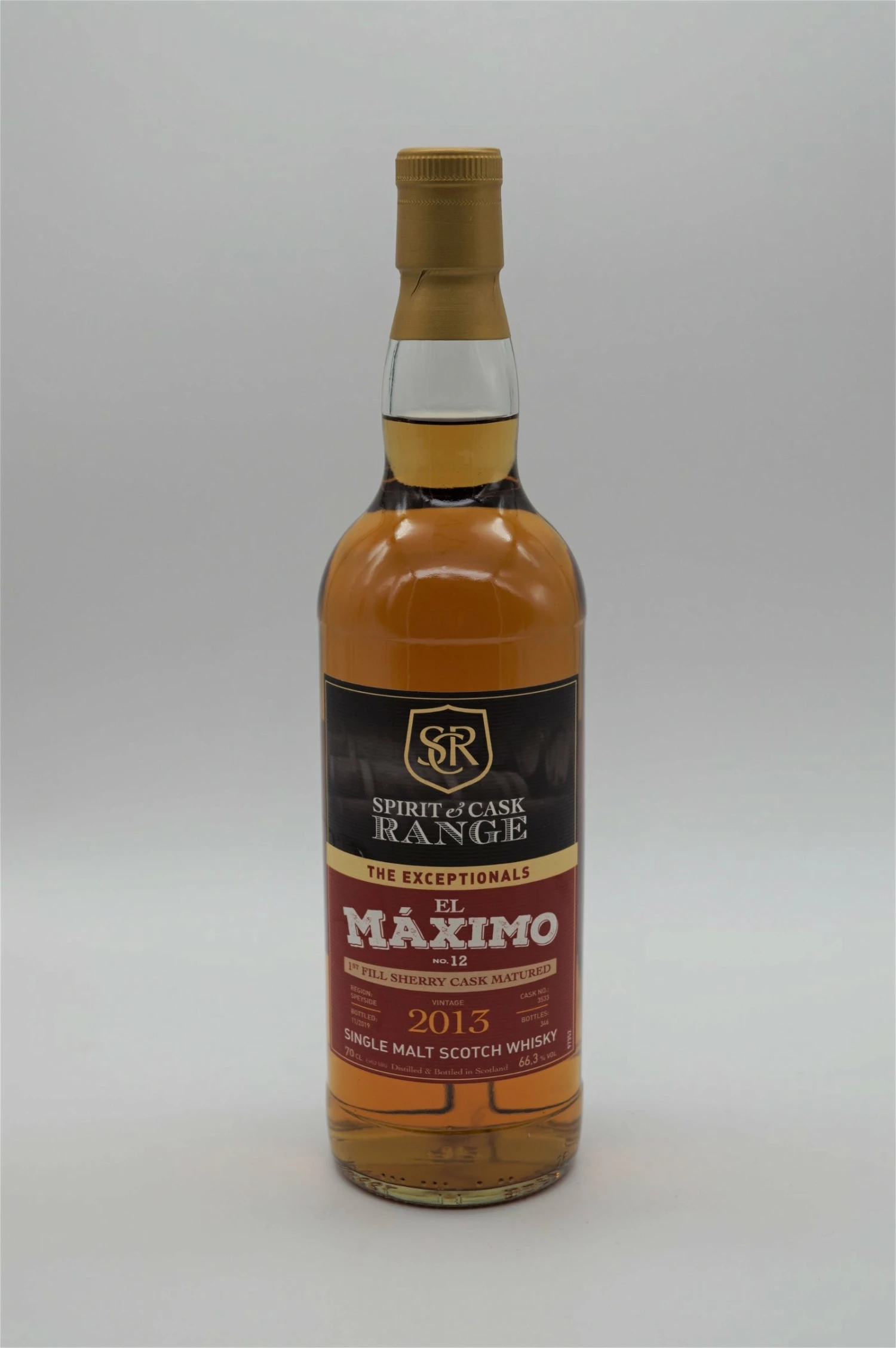 El Maximo 1st. Fill Sherry Cask Matured No. 12 Single Malt Scotch Whisky 1 El Maximo 1st. Fill Sherry Cask Matured No. 12 Single Malt Scotch Whisky