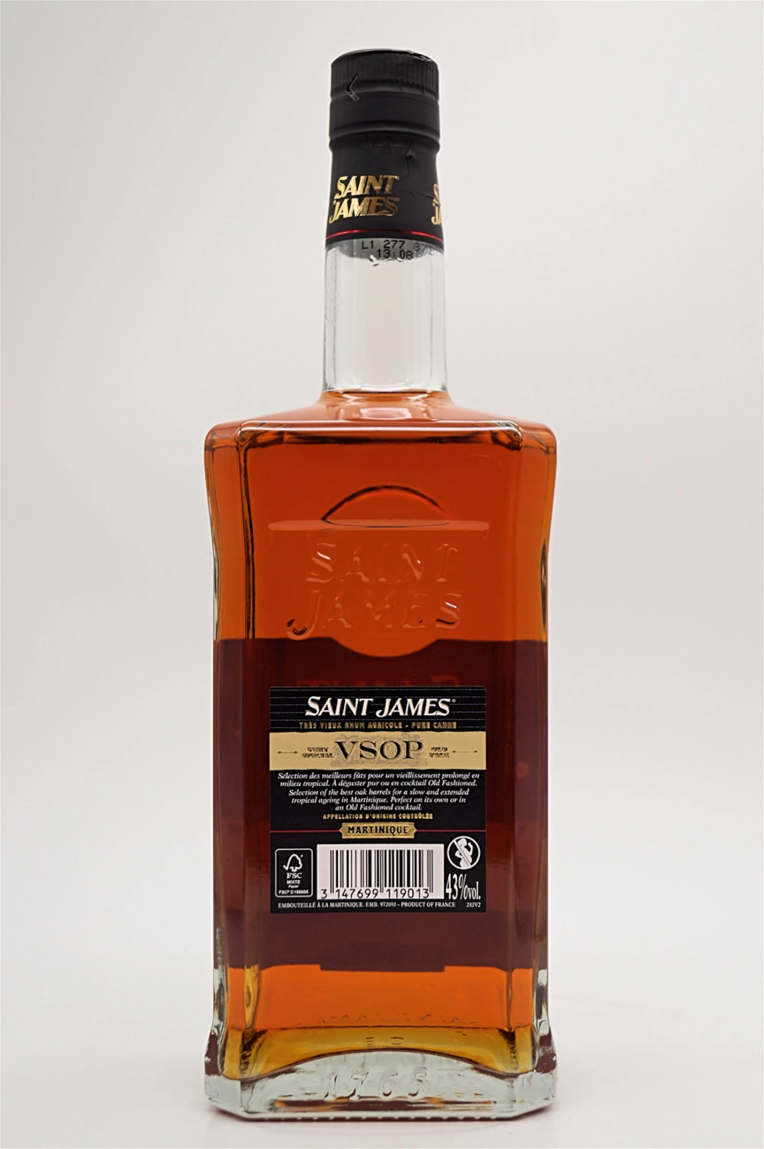 SAINT JAMES VSOP Tres Vieux Rhum Agricole 2 SAINT JAMES VSOP Tres Vieux Rhum Agricole – Bild 2