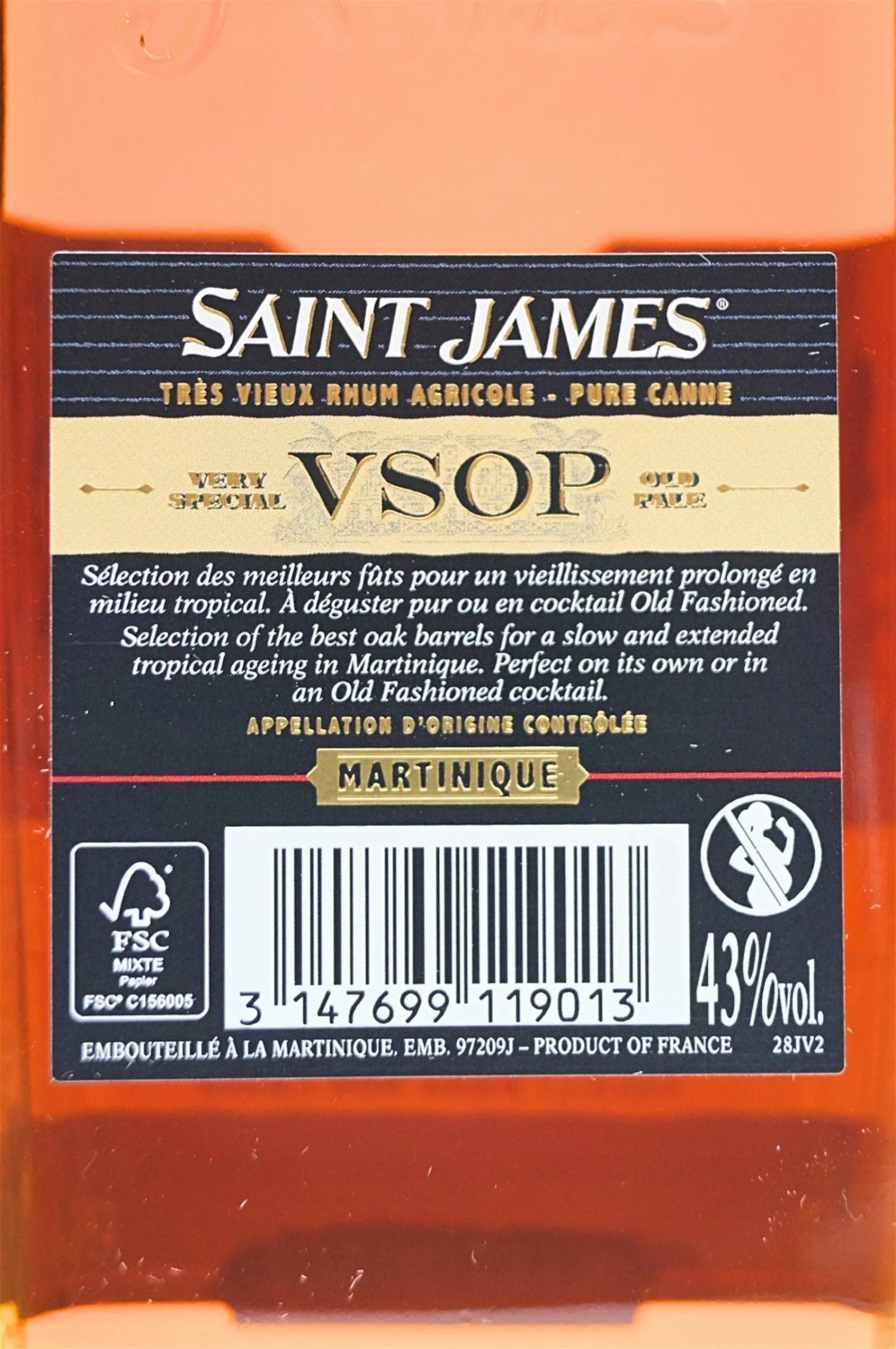 SAINT JAMES VSOP Tres Vieux Rhum Agricole 4 SAINT JAMES VSOP Tres Vieux Rhum Agricole – Bild 4