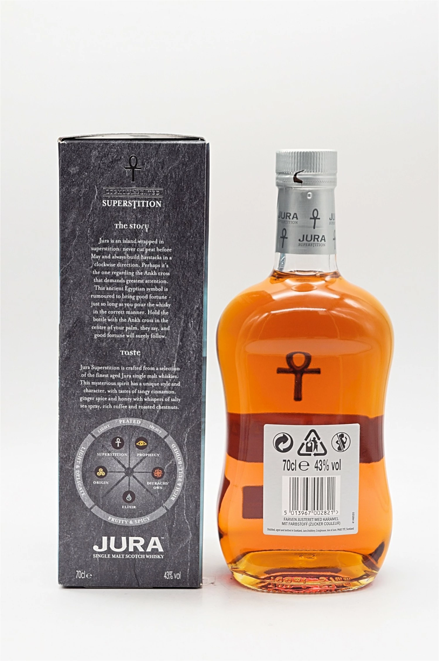 Jura Superstition Lightly Peated Single Malt Scotch Whisky 2 Jura Superstition Lightly Peated Single Malt Scotch Whisky – Bild 2